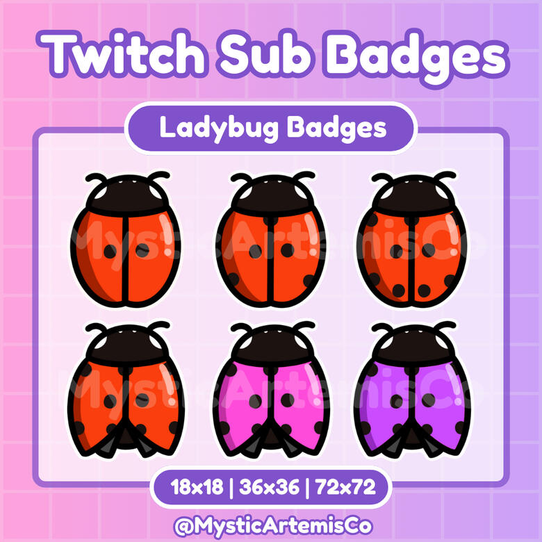 Ladybug Badges